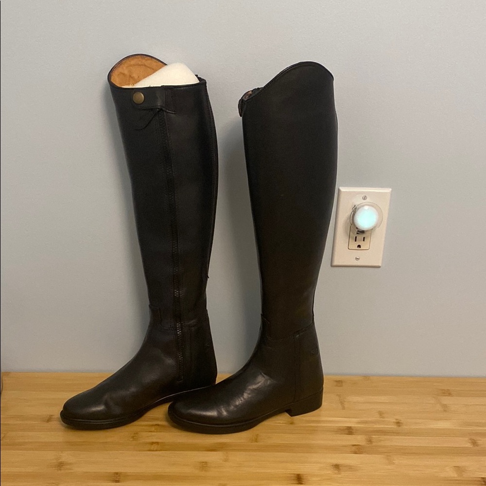 Middleburg Ladies' Black Leather Tall Dressage Riding Boots NEW NO BOX Size 6